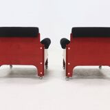 Rare ensemble de 2 fauteuils lounge 't Spectrum 'SZ85' par Jan Pieter Berghoef 1960