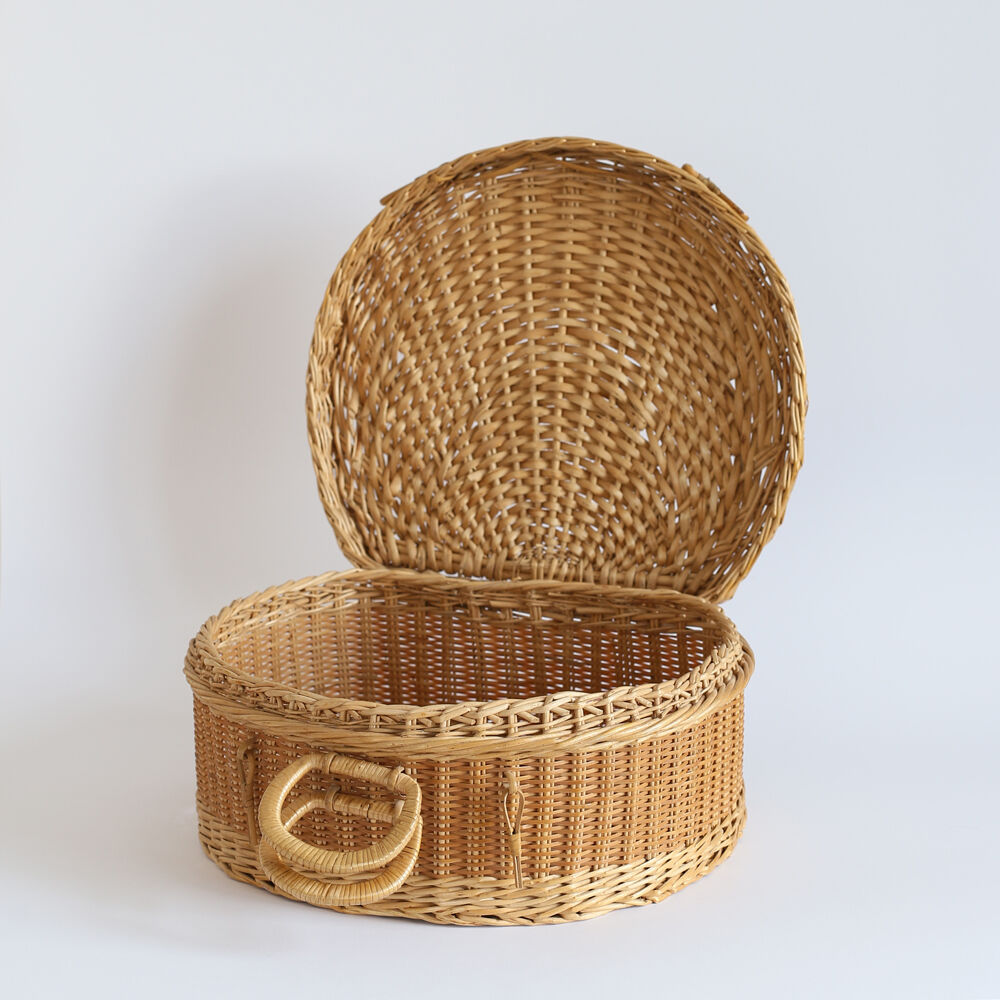 Wicker suitcase