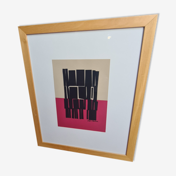 Framed lithograph by Zofia ROstad