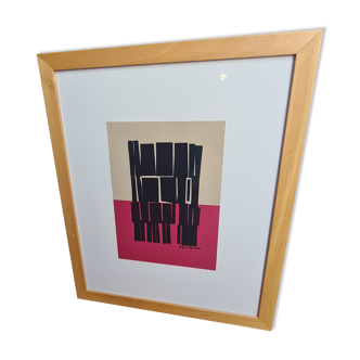 Framed lithograph by Zofia ROstad