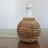 70s rope and ceramic lamp