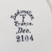 Set of 4 Badonviller soup plates