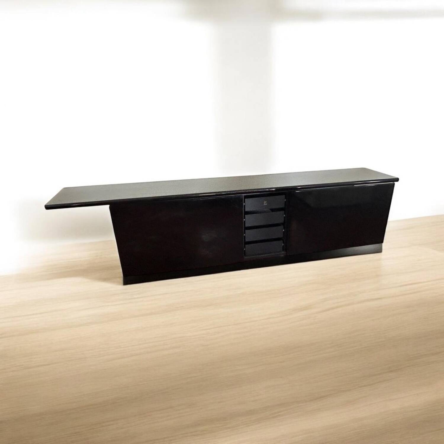 Giotto Stoppino & Ludovico Acerbis - Black Lacquered Sideboard Sheraton Ci Model