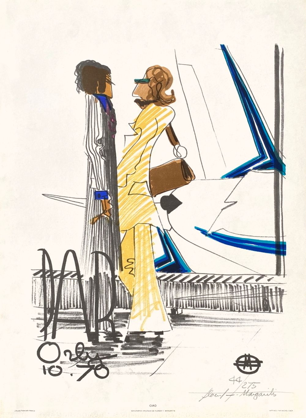 Air france poster Florent Margaritis Orly