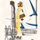 Affiche air France Florent Margaritis Orly