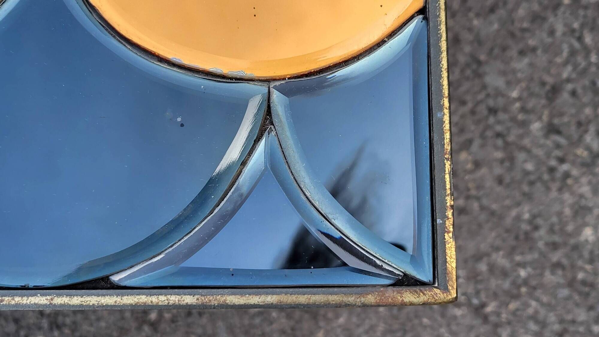 Coffee Table Olivier de Schrijver numbered 3/8 "With marine reflections colours"