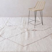 Tapis Beni Ouarain blanc