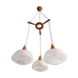 Scandinavian waterfall chandelier, 1960s