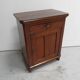 Antique oak one door cabinet