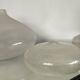 Trio of vintage Biot vases in bubbled glass paste