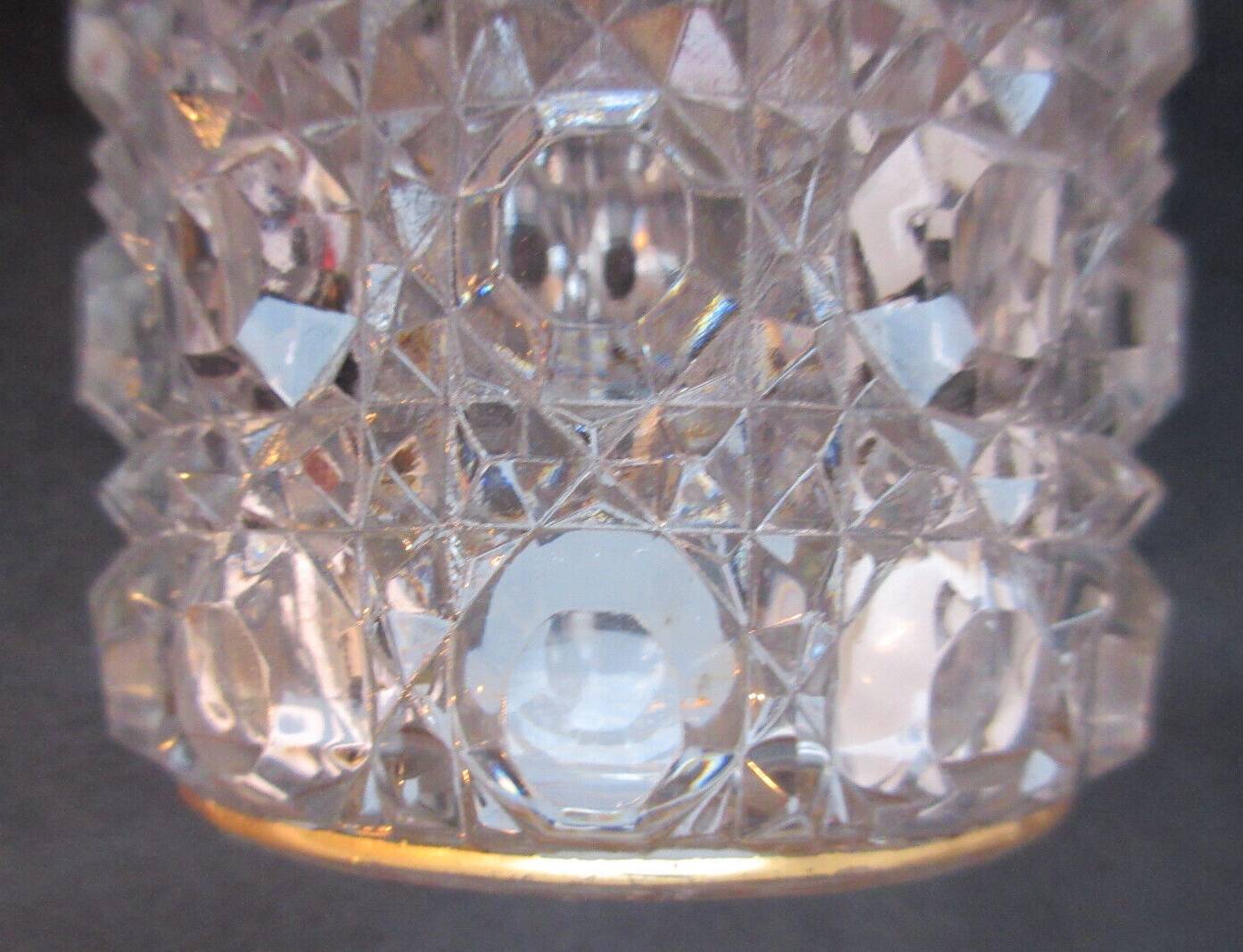 Large Baccarat crystal perfume bottle, Pierreries model, 21 cm