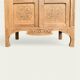 Parisian glass cabinet art deco raw wood 1930
