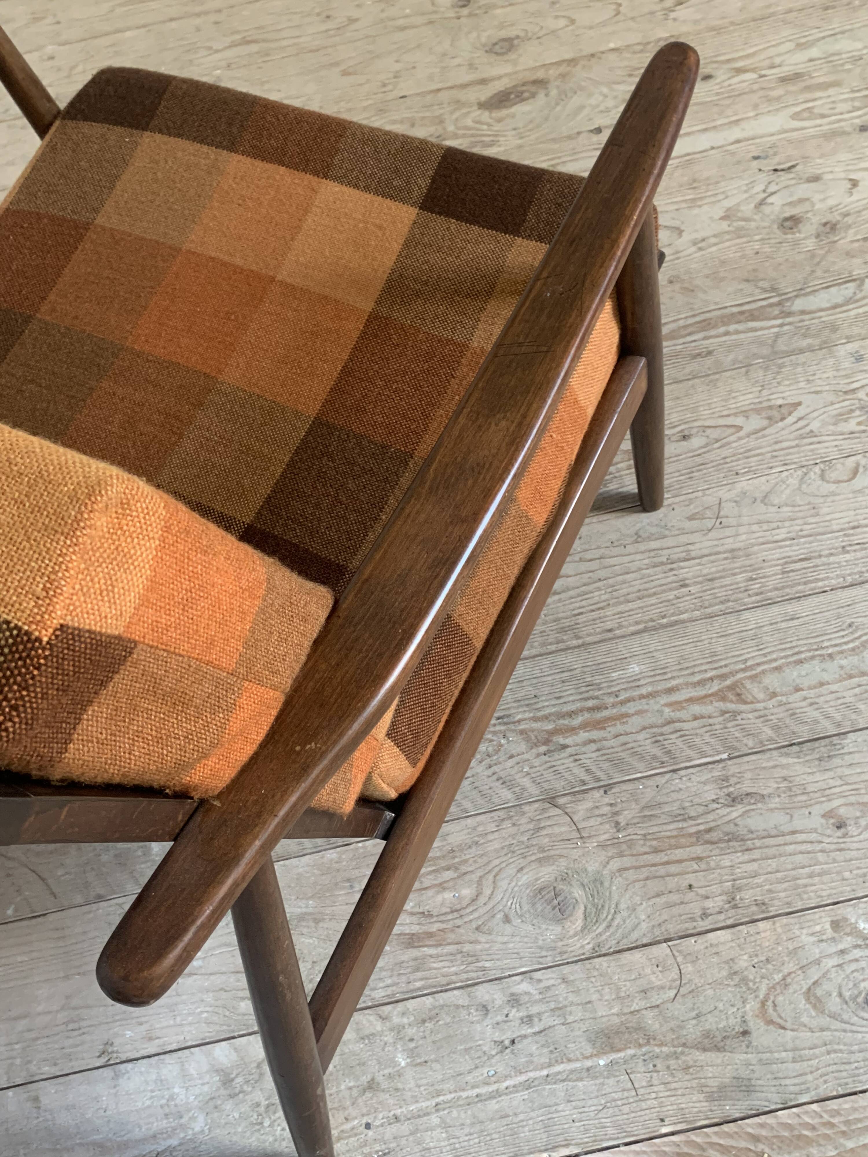 Fauteuil boomerang vintage