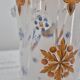 Small enamelled glass vase with armorial design in Historismus style from 19th century Bohemia.