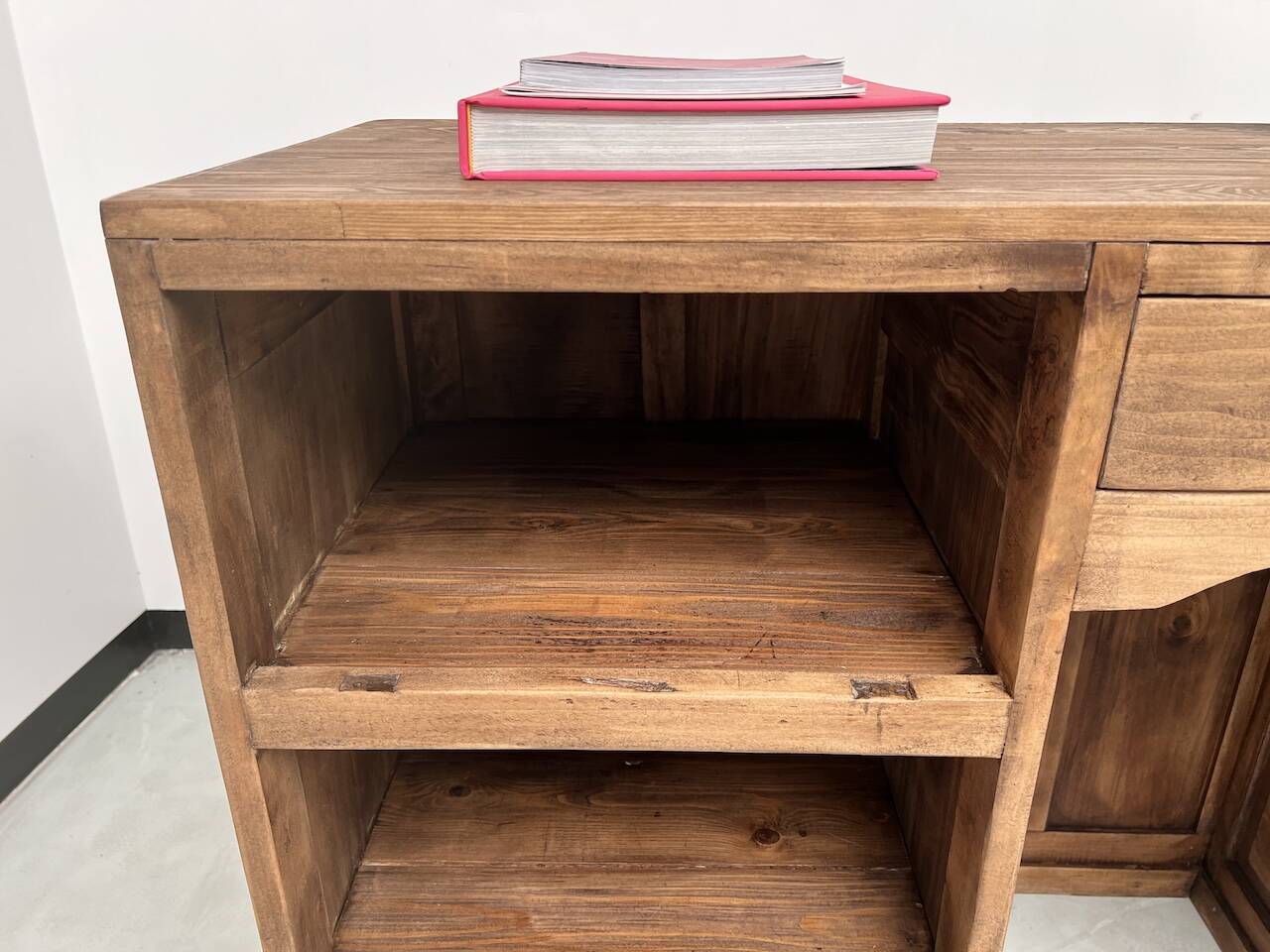 Old trade counter with drawers