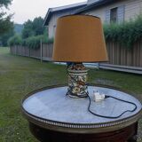 Lampe à poser en céramique peinte à la main – style provençal vintage