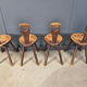 Vintage brutalist heart shaped chairs, 1960s