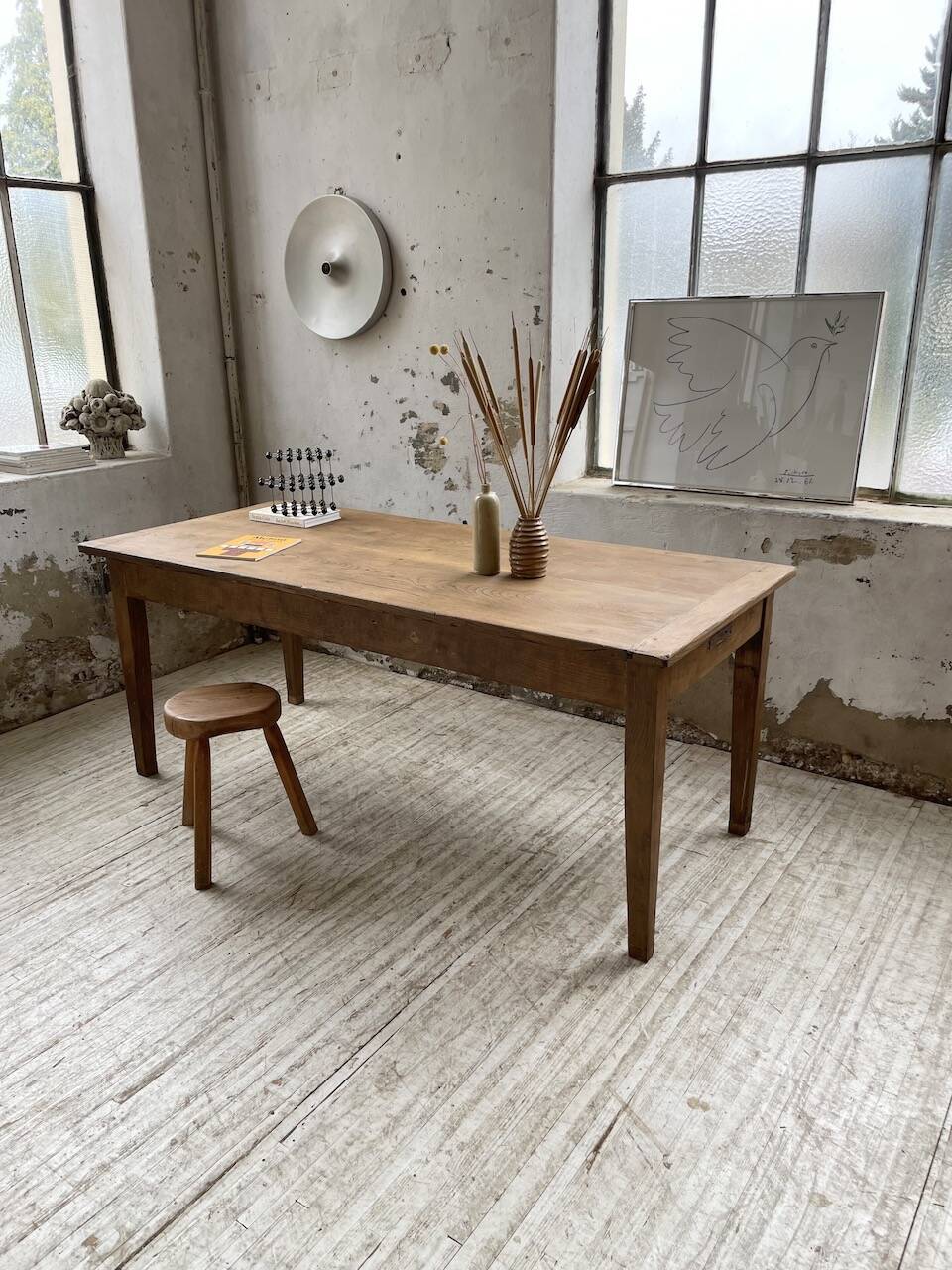 Oak farm table 2m