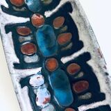 Art ceramic surfboard bowl dish by Rogier Vandeweghe for Perignem Studio, Belgium, 1960s