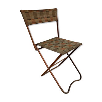 Chaise de camping vintage