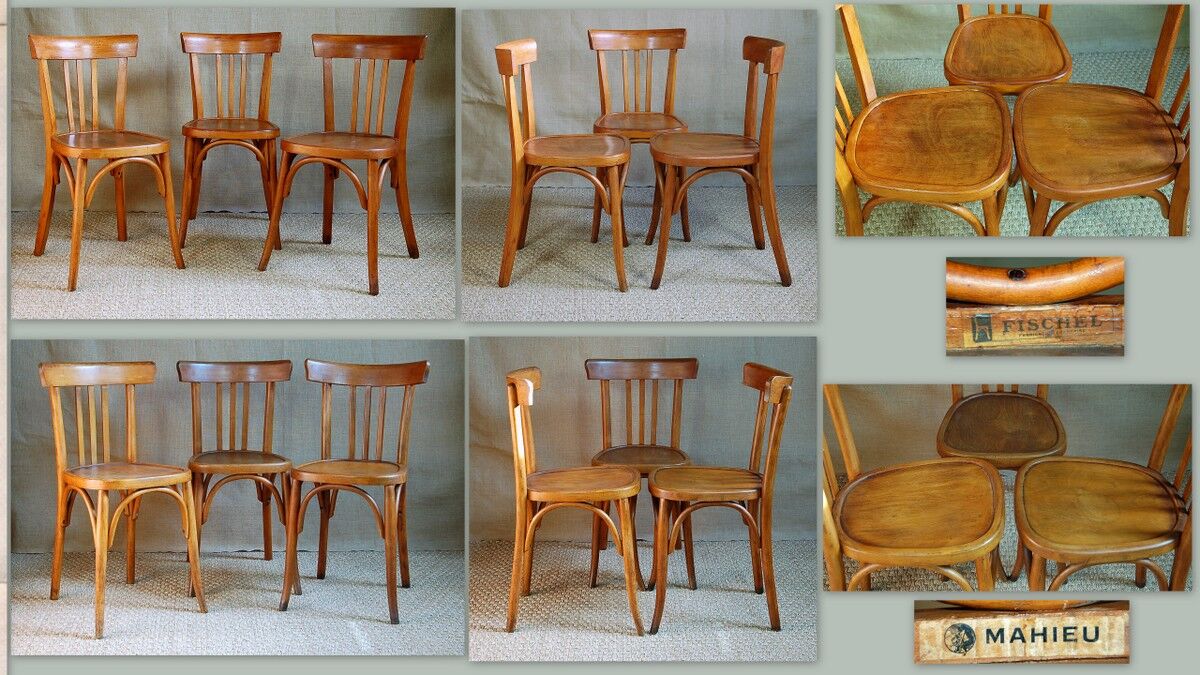 6 Fischel and Mahieu chairs 30s