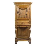 19th Century Rustic Oak Cabinet, 1890s