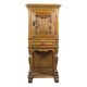 Cabinet en chêne rustique du 19ème siècle, années 1890