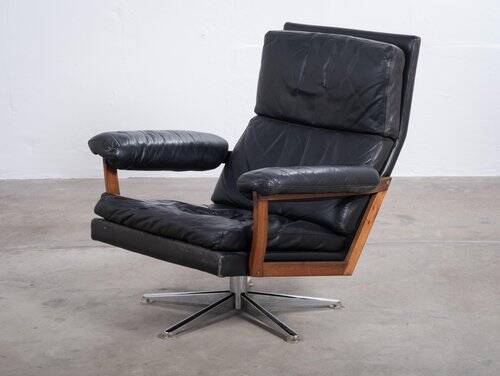 Swivel Armchair attributed to André Vandenbeuck for Strässle, 1960s