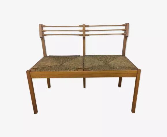 Modernist bench mulched 1950s in wood
