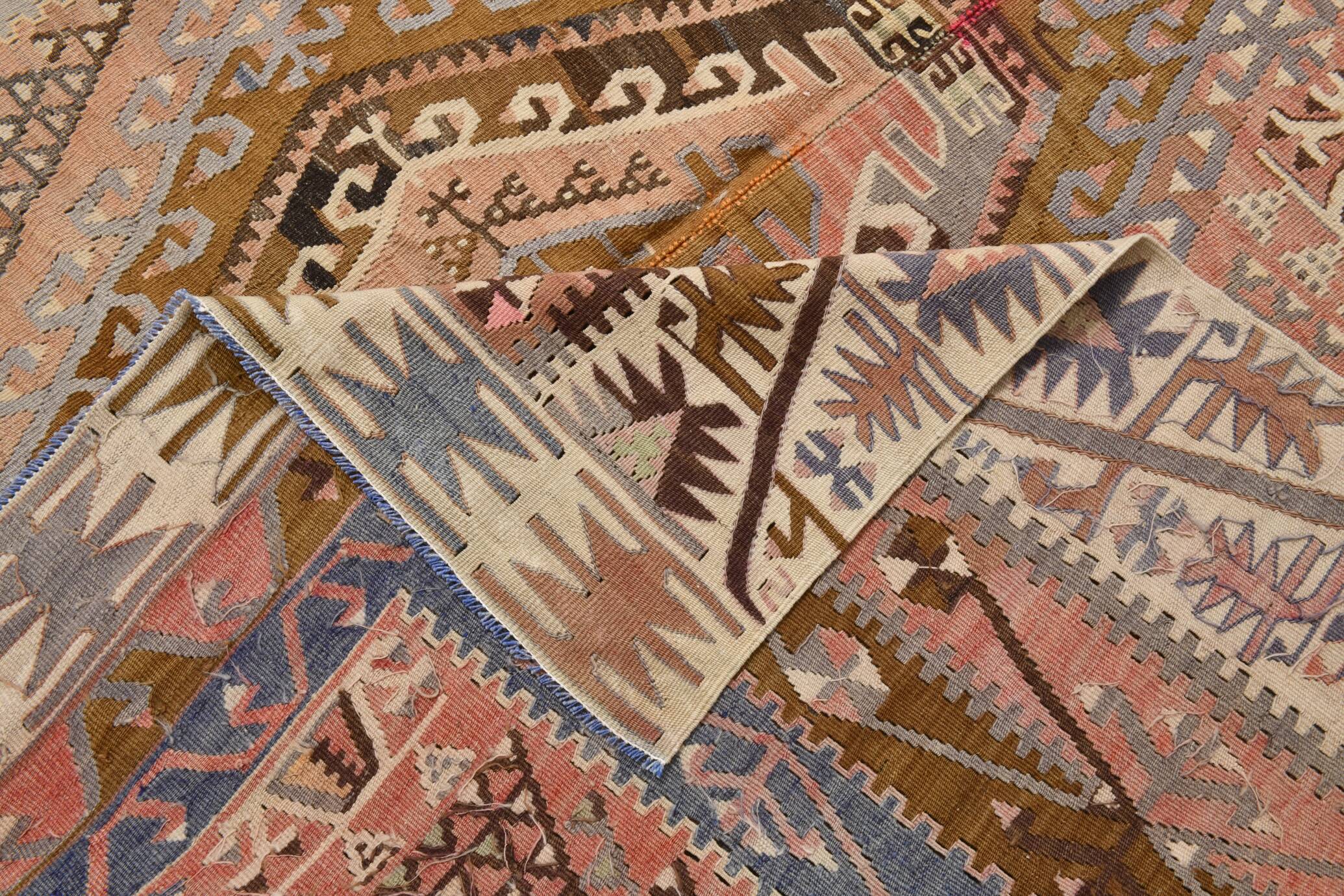 6x13 Handwoven Kilim Rug, 172x397Cm