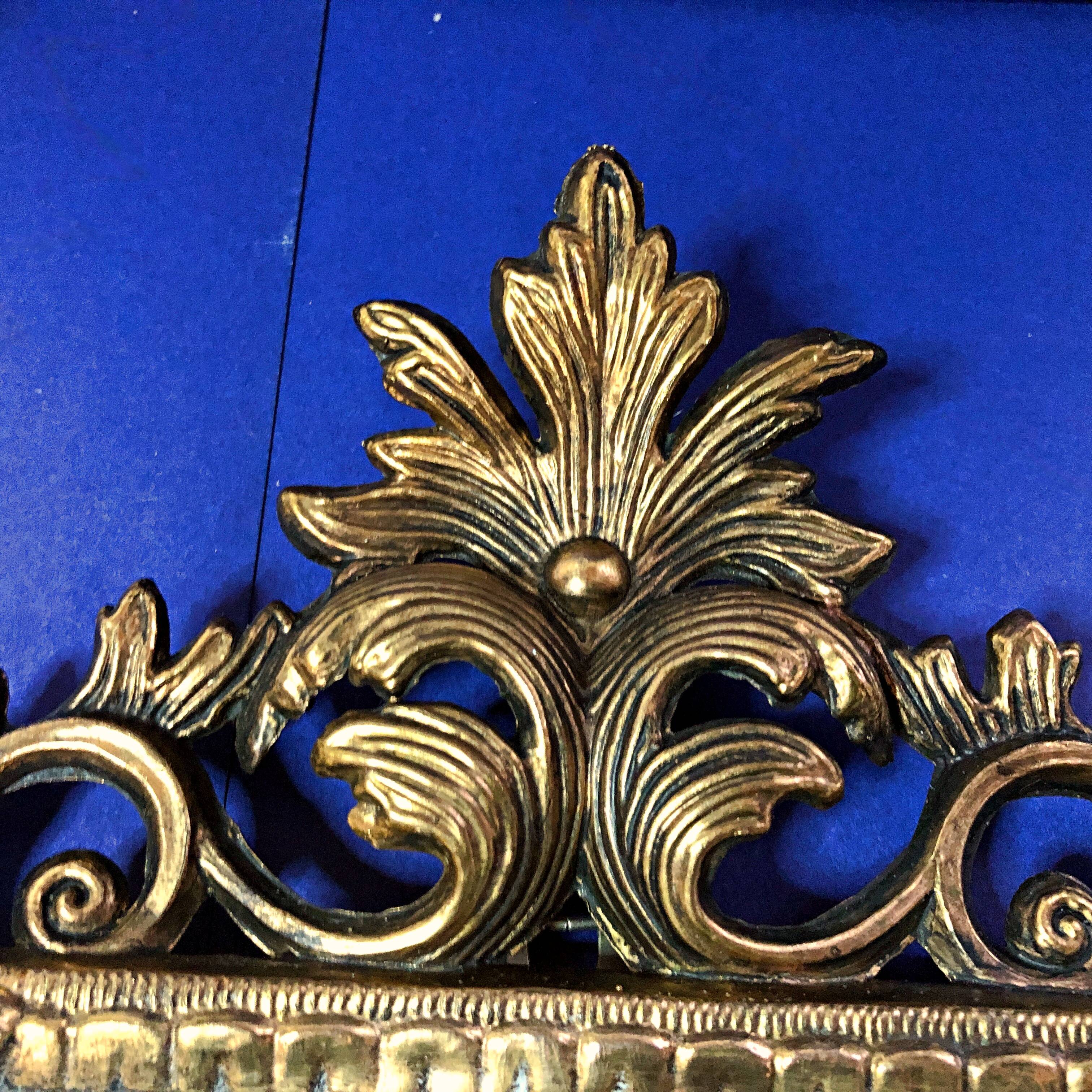 Small Rococo Baroque style mirror by Roberta Wood vintage 50/60