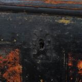 Coffre de mariage d'art populaire, vers 1850