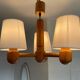 70’s Scandinavian pine wood chandelier