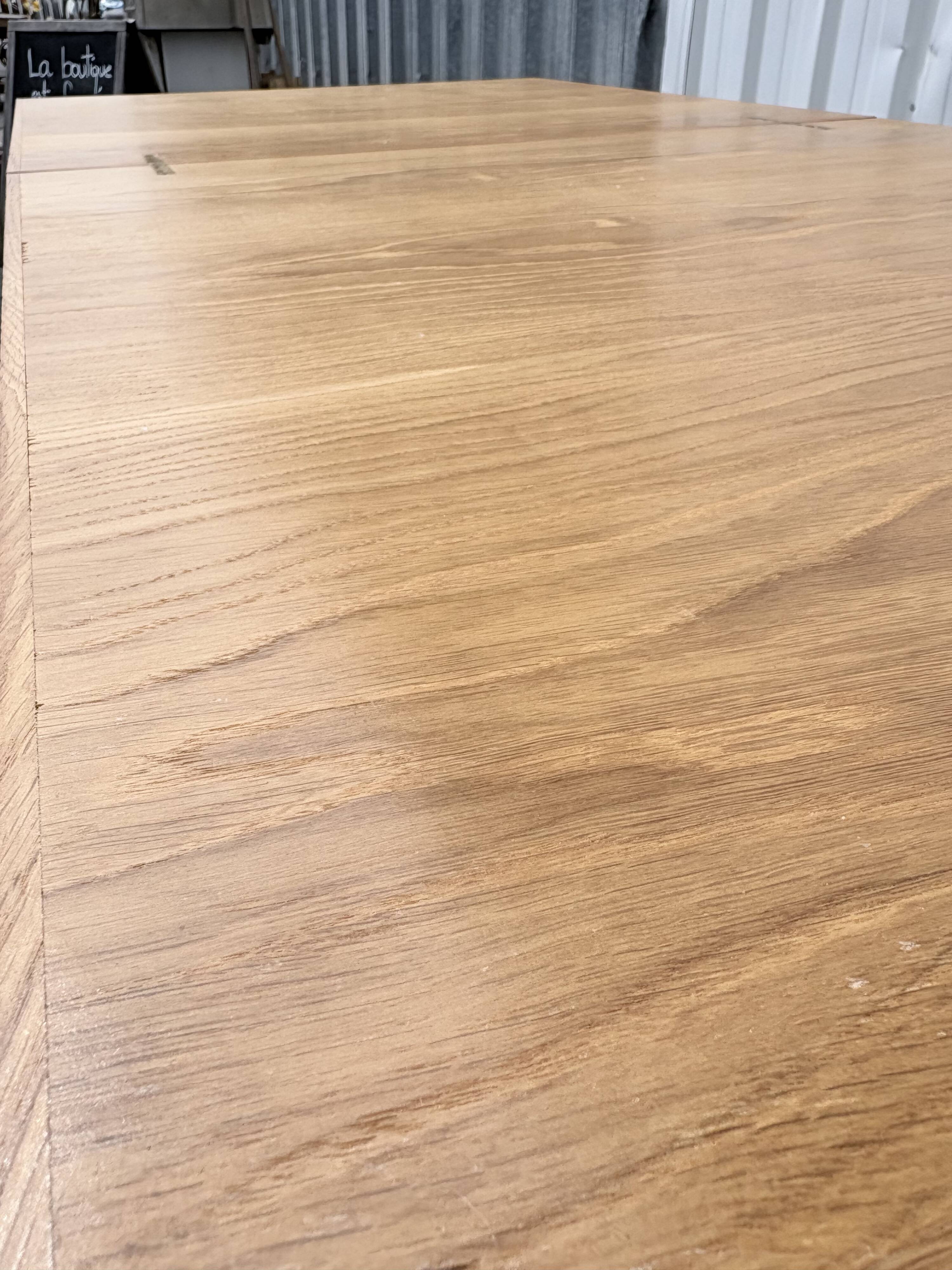 Extendable Scandinavian table from the 1950s – light wood