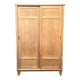 Vintage sliding wardrobe natural oak