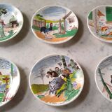 6 assiettes à dessert de Benjamin Rabier Sarreguemines