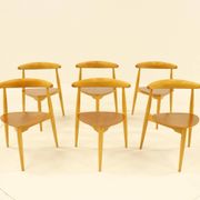 Service de table Heart, conçu par Hans Wegner pour Fitz Hansen, Danemark, années 1960