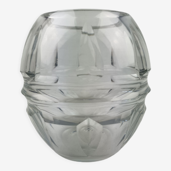 Baccara vase boule art-deco