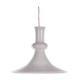 White mouth-blown opaline glass pendant by Michael Bang for Holmegaard, Denmark, 1980s