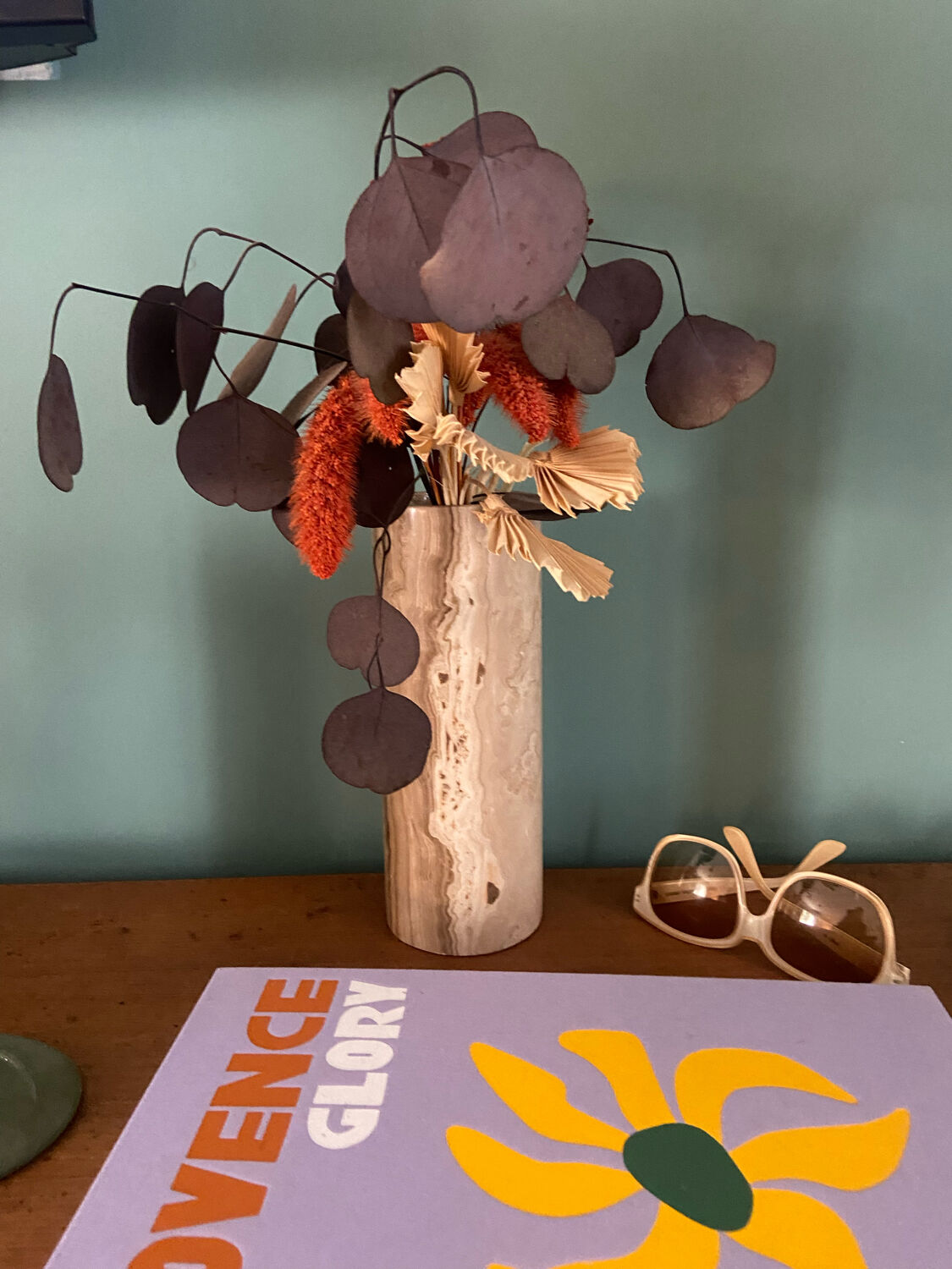 Vintage onyx marble vase