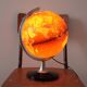 Globe terrestre lumineux noir