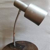 Vintage desk lamp in metal and wood