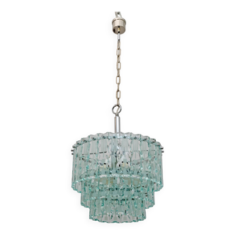 Ground Crystal Chandelier by Cristal Art, Italy, 1970s