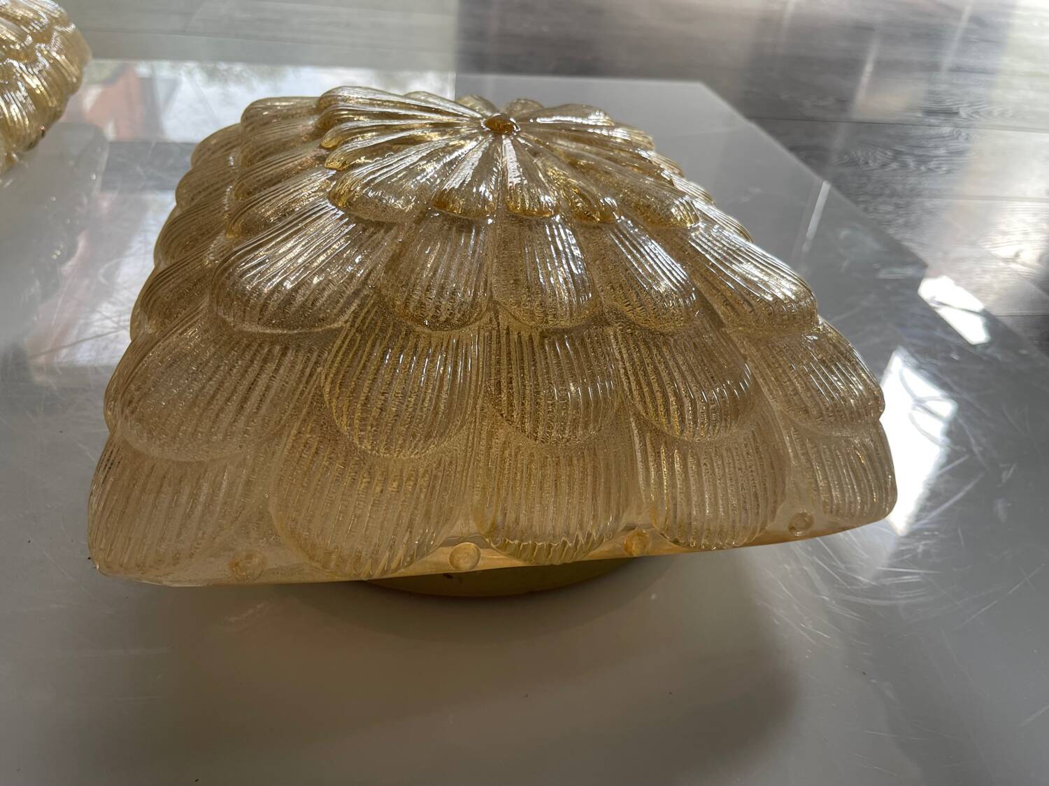 Murano glass sconces set of 2 1970’s