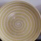 Set of 5 old Longchamp sunny yellow flat plates