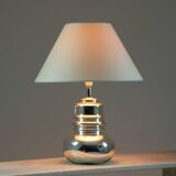 Vintage eglomisé glass lamp, 1970