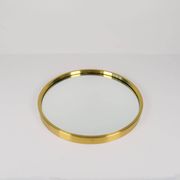 Modern brass mirror from the mid-century by Glasmäster in Markaryd, Sweden, 1960s.