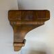 Neo classical console 19th shelf in solid oak