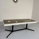 Old mosaic stone coffee table from the 70s with vintage metal legs