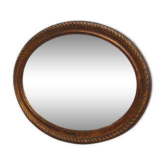 Mirror in wooden frame, Danish design, 1960s, production: Denmark